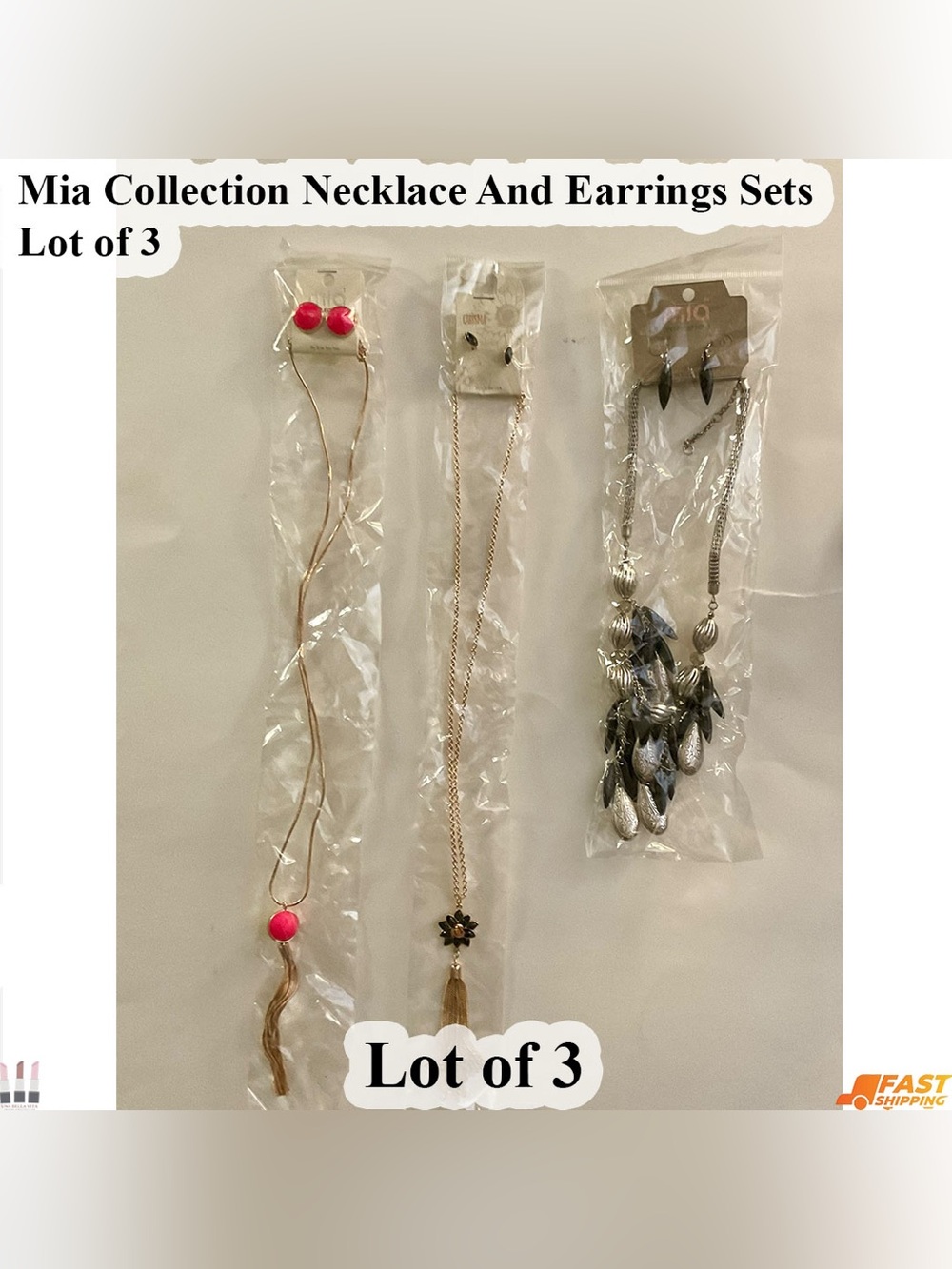 MIA Three-Set Necklace and Earring Collection